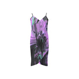 Purple Haze Spaghetti Strap Backless Beach Dress (D65)