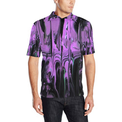 Purple Haze Men's All Over Print Polo Shirt (T55)