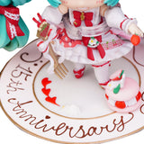 HXUYTL Hatsune Miku 15th Anniversary Strawberry Motif Version Anime Q Version Pre-Painted Action Figure