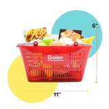 Boley Mart Red Shopping Cart Toy - Grocery Shopping Pretend Play Toy Shopping Cart for Kids and Toddlers - Assembly Required - Ages 3 and Up