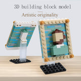 4 Pcs World Famous Painting MOC Building Blocks Toy Set, Compatible with Lego Building Set,Art Portrait Toys,Educational Classic Toy Bricks,STEM Gift Toys for Kids Boys Girls