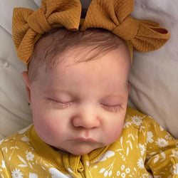 ADFO Lifelike Reborn Baby Dolls, 20 inch Realistic Newborn Real Life Baby Girl Dolls Soft Full Body Vinyl Girl Baby Dolls with Clothes and Toy Gift for Kids Age 3+