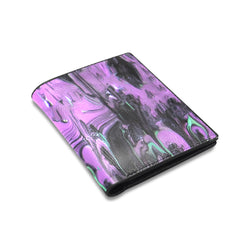 Purple Haze Custom Leather Wallet  1612