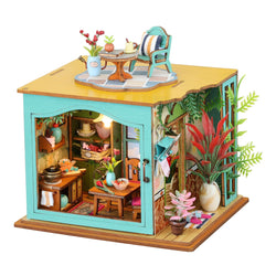Ahilmrn Ahilmrn DIY Mini Dollhouse Miniature Kit, Tiny Home Decorate Miniature House Mini Building Kits, Halloween/Christmas Decorations/Gifts for Friends(Mini Kitchen)