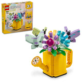 LEGO Creator 3 in 1 Flowers in Watering Can Building Toy, Transforms into Rain Boot or 2 Birds, Fun Animal Toy Easter Gift for Kids, Easter Basket Stuffers for Girls and Boys, 31149