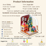 Spilay DIY Miniature Dollhouse Wooden Furniture Kit,Handmade Mini Crafts Model,1:24 Creative Room Idea for Adult Friend Lover L2208