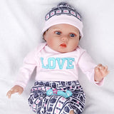 Joe zlvy Reborn Baby Dolls, 22 Inch Soft Vinyl Realistic Cute Baby Dolls, Realistic Newborn Baby Dolls, Lifelike Baby Dolls with Doll Accessories for 3+ Year Old Girls