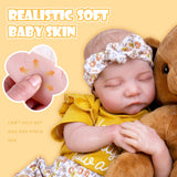 Aori 18-Inch Lifelike Reborn Baby Doll - Soft Skin Realistic Newborn Baby Dolls-Reborn Toddler with Feeding kit & Gift Box for Ages 3+