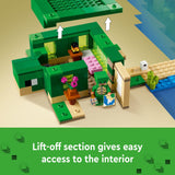 LEGO Minecraft The Turtle Beach House Construction Toy, Minecraft House Building Set with Turtle Figures, Accessories, and Characters from The Game, Gift for 8 Year Old Gamers, Boys and Girls, 21254