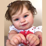 SCOM Lifelike Reborn Baby Dolls Girl - Maddie 20-Inch Real Baby Feeling Realistic-Newborn Baby Dolls Adorable Smiling Real Life Baby Dolls with Gift Box for Kids Age 3+