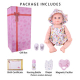 Kdudgso Lifelike Reborn Baby Dolls,22 Inch Realistic Newborn Handmade Full Vinyl Body with Gift Box for Kids Age 3+