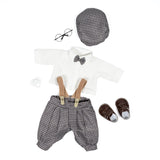 Paradise Galleries® Reborn Collector Doll, Ping Lau Designer's Collection, Comes with Magnetic Pacifier, Bowtie and Hat, Suspenders and Brown Velcro Shoes - Dapper Danny