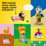 LEGO Classic Creative Pets, Building Brick Animals Toy, Kids Build a Dog, Cat, Rabbit, Hamster and Bird, Easter Gift for Animal-Loving Kids Ages 5 and Up, Great Build Together Easter Basket Toy, 11034