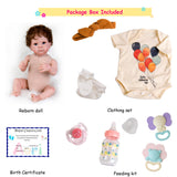 Aori Lifelike Reborn Baby Dolls - Realistic Baby Dolll 20 inch Real Life Girl Newborn Doll, Coming with Gift Box Set for Kids 3+