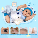 Aori Reborn Baby Dolls - Full Body Soft Vinly 18 inch Realistic Newborn Boy Doll