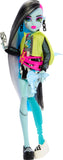 Monster High Skulltimate Secrets Neon Frights Doll & Accessories, Frankie Stein with Dress-Up Locker & 19+ Surprises