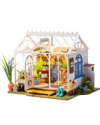 Rowood Wooden Dollhouse DIY Miniature House Kit,Tiny House Kits to Build to Live in,Mayberry Street Craft Model Kits for Adults with LED,Birthday Gift/Home Decor for Family Friends-Dreamy Garden House