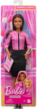 Barbie Careers Doll & Accessories, Future Leader with Light Brown Hair Wearing Outfit with 2 Golden Bracelets & “B” Pin, Includes Future Leader Sticker for Kids