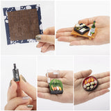 5 Set Miniature Sushi Figurines Mini Japanese Food Props for Mini House Japanese Living Room Scene Decoration