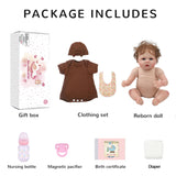 Kaydora Reborn Baby Dolls - 16 inches Realistic Newborn Soft Vinyl Toddler Lifelike Handmade Reborn Baby with Soft Cloth Body Like Real Baby Advanced Painted Gift Set for Kids Age 3+