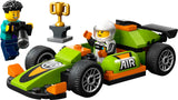 LEGO City Green Race Car Toy, Classic-Style Racing Vehicle, Small Toy Gift for Kids, Building Kit for Boys and Girls Ages 4 and Up, Photographer and Driver Minifigures, 60399