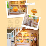 Flever Dollhouse Miniature DIY House Kit Creative Room with Furniture for Romantic Valentine's Gift (Paris Gift Store)