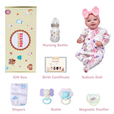 BABESIDE Lifelike Reborn Baby Dolls - Leen, 20-Inch Soft Body Realistic-Newborn Smile Baby Girl Doll Handmade Poseable Real Life Baby Dolls with Toy Accessories Gift Set for Kids Age 3+ & Collection