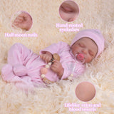 Aori Reborn Baby Dolls 18 Inch Realistic Newborn Girls Lifelike Weighted Reborn Dolls with Feeding Kit Gift for Kids Age 3 4 5 6 7+