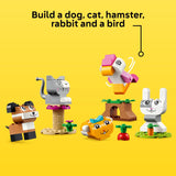 LEGO Classic Creative Pets, Building Brick Animals Toy, Kids Build a Dog, Cat, Rabbit, Hamster and Bird, Easter Gift for Animal-Loving Kids Ages 5 and Up, Great Build Together Easter Basket Toy, 11034