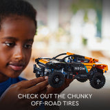 LEGO Technic NEOM McLaren Extreme E Race Car, Off-Road Pull Back Car Toy for Action Vehicle Role Play, Cool Toy for 7 Year Olds, McLaren Car Toy Gift Idea for Boys, Girls and Kids, 42166