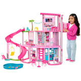 Barbie DreamHouse Doll House with 75+ Pieces Including Furniture & 3-Story Pool Slide, Pet Elevator & Puppy Play Areas