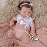 KSBD Reborn Baby Dolls Peaches, 22 Inch Newborn Baby Doll with Weighted Cloth Body, Lifelike Reborn Doll Girl with Realistic Veins, Advanced Painted Vinyl Gift Set for Kids Age 3+