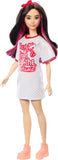 Bundle of Barbie Fashionistas Doll #214, Black Wavy Hair with Twist ‘n’ Turn Dress & Accessories, 65th Anniversary Collectible Fashion Doll + Barbie Fashion 2-Packs