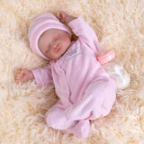 Aori Reborn Baby Dolls 18 Inch Realistic Newborn Girls Lifelike Weighted Reborn Dolls with Feeding Kit Gift for Kids Age 3 4 5 6 7+