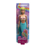 Barbie Mermaid Dolls with Fantasy Hair and Headband Accessories, Mermaid Toys with Shell-Inspired Bodices and Colorful Tails