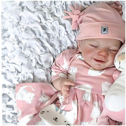 18 Inch Lifelike Reborn Baby Dolls Girls Silicone Full Body - Alisa,Smile Realistic Soft Silicone Sleeping Baby Doll,Poseable Real Life Baby Dolls Girl ,with Feeding Kit Gift Box for Kids Age 3+