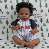 GOAROY Realistic Reborn Baby Dolls Black Boy - 22 Inch African American Newborn Boy Doll, Lifelike Weighted Soft Body, Christmas Birthday Gift for Kids Age 3+