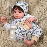 BABESIDE Reborn Baby Dolls, 20 Inch Lifelike Newborn Baby Doll Boy with Realistic Veins, Lifelike Handmade Reborn Doll, Advanced Painted Gift Set for Kids Age 3+