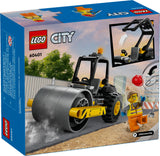 LEGO City Construction Steamroller Toy Playset, Fun Gift, Construction Toy Set for Kids Aged 5 Years Old Plus, Model Truck with a Worker Minifigure, Imaginative Play for Boys and Girls, 60401