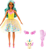 Barbie a Touch of Magic Doll & Accessories, Teresa with Fantasy Outfit, Pet, Leash & Styling Accessories