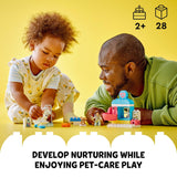 LEGO DUPLO Town Visit to The Vet Clinic Pet-Care Role-Play Toy, Dog, Cat and Veterinarian Figures, Social Emotional Learning Pretend Play Animal Set for Toddlers Aged 2 Years Old and Up, 10438