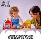 LEGO DUPLO My First Daily Routines: Eating & Bedtime Toy for Social and Emotional Roleplay, Animal Toys, Gift for Preschool Kids Ages 18 Months and Up, Helps Toddlers Explore Feelings, 10414