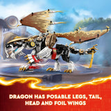 LEGO NINJAGO Egalt The Master Dragon Action Figure, Hero Toy Battle Set with 5 Ninja Minifigures for Group or Independent Play, Dragon Toy Gift Idea for Boys and Girls Ages 8 and Up, 71809