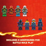 LEGO NINJAGO Wolf Mask Shadow Dojo Building Toy with 8 Ninja Action Figures Including Kai, NYA, Lloyd and Zane, Kids’ Ninja Master Toy for Independent Play, Toys for 9 Year Old Boys and Girls, 71813