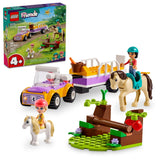 LEGO Friends Horse and Pony Trailer Playset, Building Toy for Kids, Creative Play Gift with Liann and Zoya Characters and 2 Animal Figures, Toy for 4 Year Olds and Up, 42634