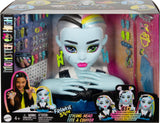 Monster High Frankie Stein Doll Head for Hair Styling with 65+ Accessories Including Wear & Share Nails, Hair Ties, Barrettes and Stickers