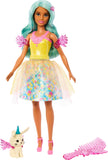 Barbie a Touch of Magic Doll & Accessories, Teresa with Fantasy Outfit, Pet, Leash & Styling Accessories
