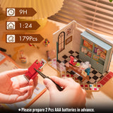 Rolife DIY Miniature Dollhouse Kit-1:20 Tiny House Kit for Adults and Kids-Mini House Kit-Hobbies for Women and Men