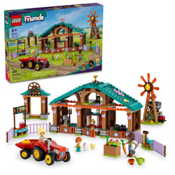 LEGO Friends Farm Animal Sanctuary and Tractor Toy, Gift Idea for Kids, Girls and Boys Ages 6 and Up, Farm Toy Playset with 3 Mini-Doll Characters and 5 Farm Animal Toys Including a Baby Cow, 42617