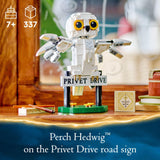 LEGO Harry Potter Hedwig at 4 Privet Drive, Buildable Fantasy Toy with a Harry Potter Owl Figure, Harry Potter Toy for Independent Play, Harry Potter Gift Idea for Girls, Boys and Kids Ages 7+, 76425